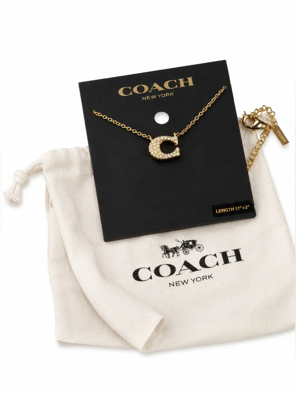Coach gold tone